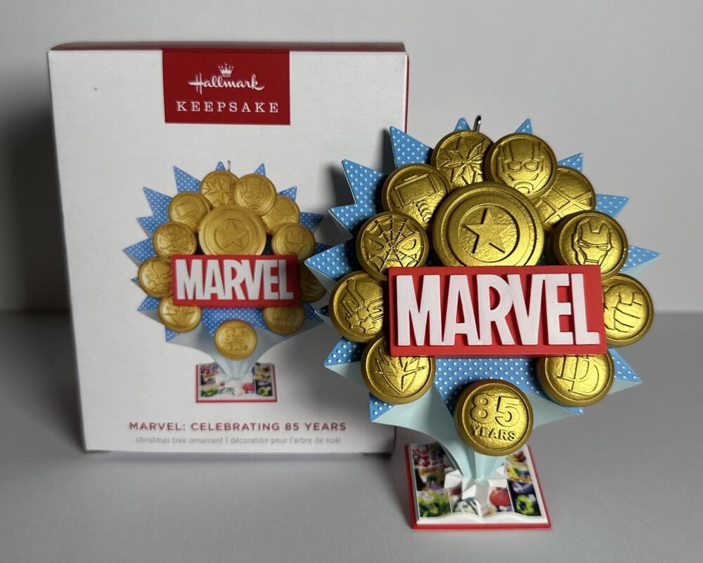 Hallmark Keepsake Christmas Ornament Marvel Celebrating 85 Years Comics 2024 New